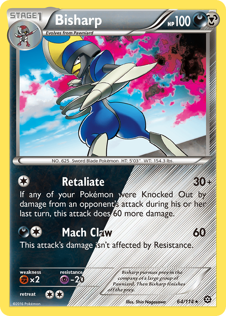 Bisharp (64/114) [XY: Steam Siege] Pokemon Single Pokémon  | Multizone: Comics And Games
