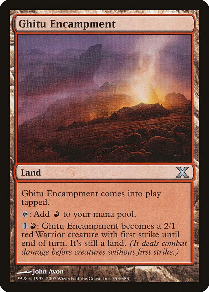 Ghitu Encampment [Tenth Edition] MTG Single Magic: The Gathering  | Multizone: Comics And Games