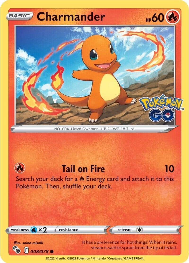 Charmander (008/078) [Pokémon GO] Pokemon Single Pokémon  | Multizone: Comics And Games