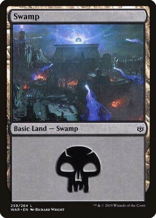 Swamp (258) [War of the Spark] MTG Single Magic: The Gathering  | Multizone: Comics And Games