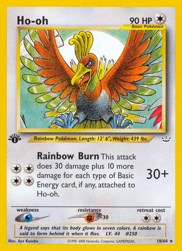 Ho-oh (18/64) [Neo Revelation 1st Edition] Pokemon Single Pokémon  | Multizone: Comics And Games