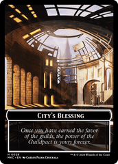 City's Blessing // Human Soldier Double-Sided Token [Murders at Karlov Manor Commander Tokens] MTG Single Magic: The Gathering  | Multizone: Comics And Games
