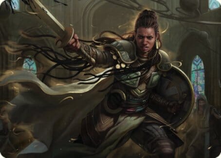Shanna, Purifying Blade Art Card 1 [Dominaria United Art Series] MTG Single Magic: The Gathering  | Multizone: Comics And Games