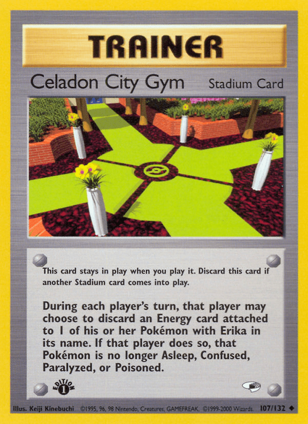 Celadon City Gym (107/132) [Gym Heroes 1st Edition] Pokemon Single Pokémon  | Multizone: Comics And Games