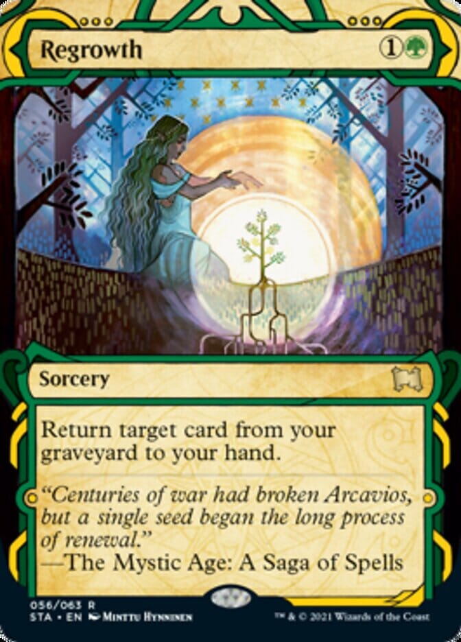 Regrowth (Etched Foil) [Strixhaven Mystical Archive] MTG Single Magic: The Gathering  | Multizone: Comics And Games