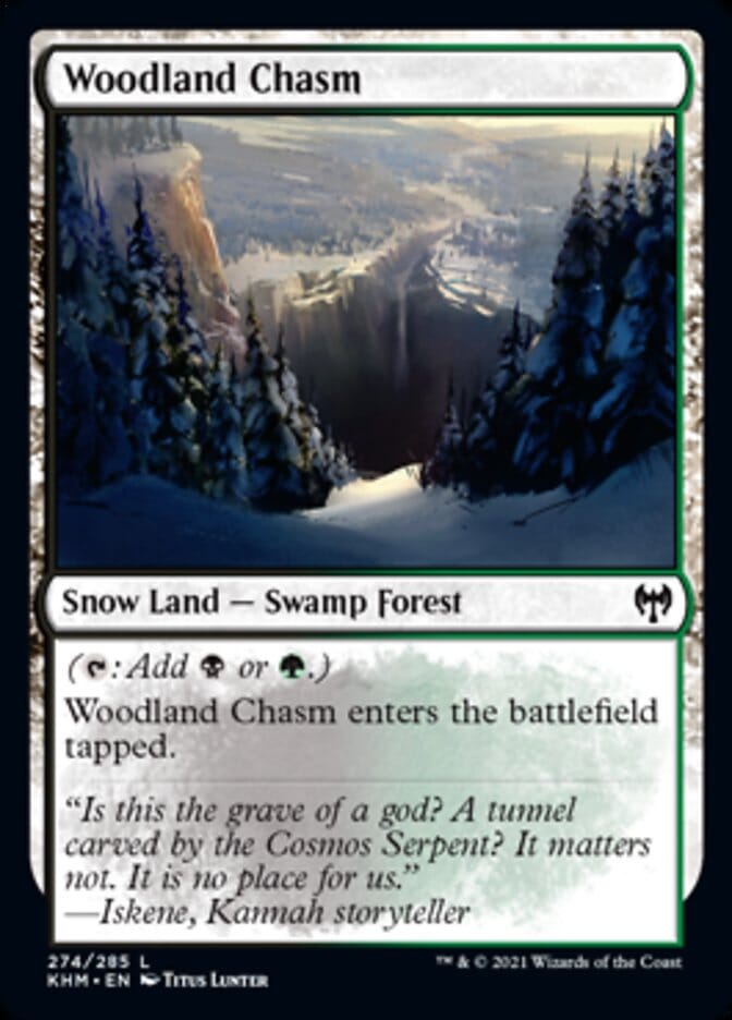 Woodland Chasm [Kaldheim] MTG Single Magic: The Gathering  | Multizone: Comics And Games