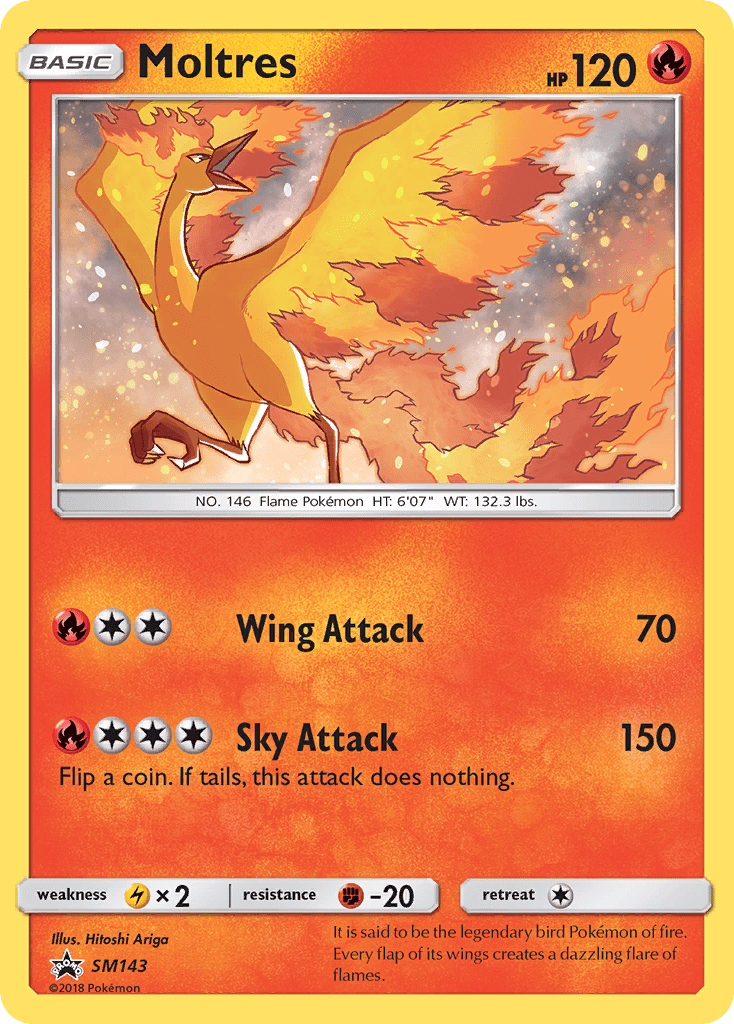 Moltres (SM143) [Sun & Moon: Black Star Promos] Pokemon Single Pokémon  | Multizone: Comics And Games