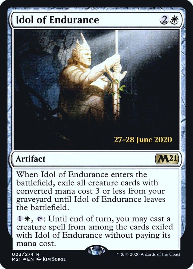 Idol of Endurance [Core Set 2021 Prerelease Promos] MTG Single Magic: The Gathering  | Multizone: Comics And Games