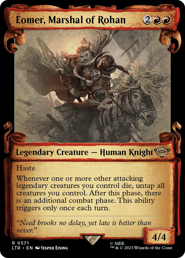 Eomer, Marshal of Rohan [The Lord of the Rings: Tales of Middle-Earth Showcase Scrolls] MTG Single Magic: The Gathering  | Multizone: Comics And Games
