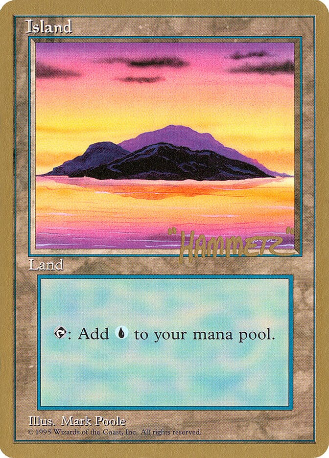 Island (shr368) (Shawn "Hammer" Regnier) [Pro Tour Collector Set] MTG Single Magic: The Gathering  | Multizone: Comics And Games