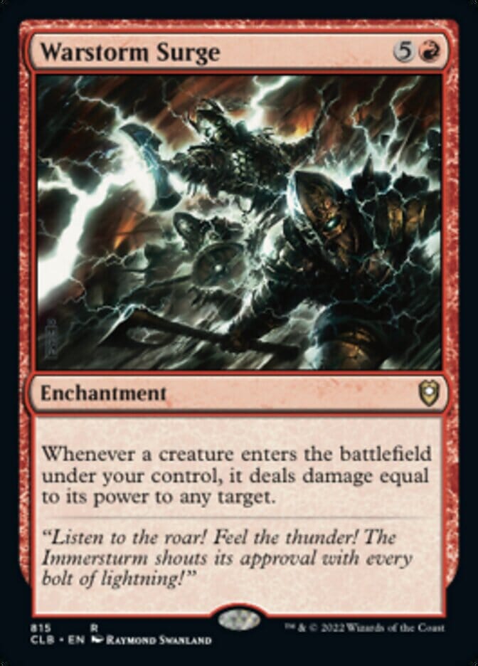 Warstorm Surge [Commander Legends: Battle for Baldur's Gate] MTG Single Magic: The Gathering  | Multizone: Comics And Games