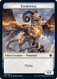 Elemental (003) // Soldier Double-sided Token [Commander 2020 Tokens] MTG Single Magic: The Gathering  | Multizone: Comics And Games