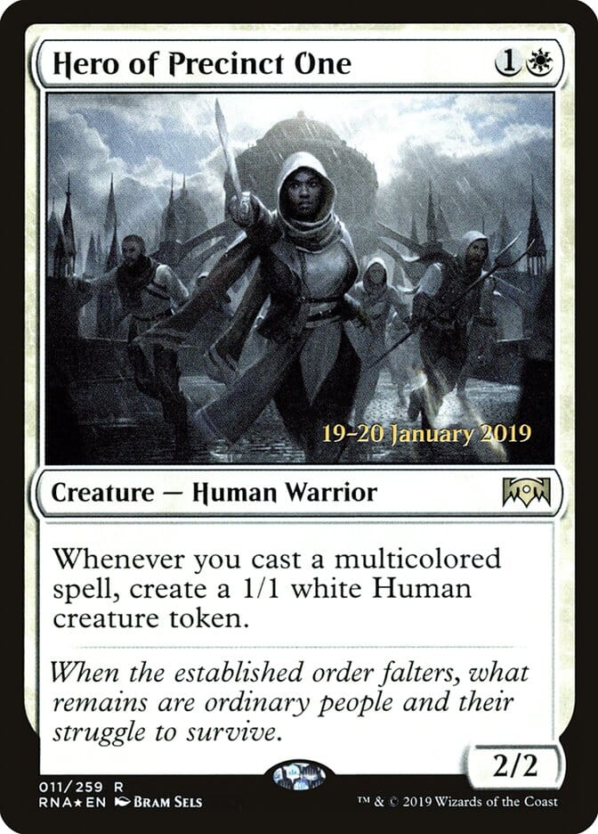 Hero of Precinct One [Ravnica Allegiance Prerelease Promos] MTG Single Magic: The Gathering  | Multizone: Comics And Games