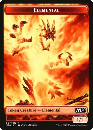 Elemental Token [Core Set 2020 Tokens] MTG Single Magic: The Gathering  | Multizone: Comics And Games