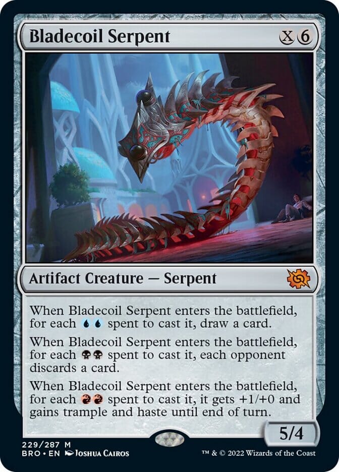 Bladecoil Serpent [The Brothers' War] MTG Single Magic: The Gathering  | Multizone: Comics And Games