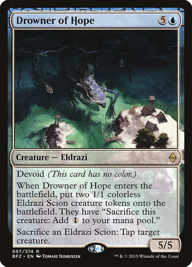 Drowner of Hope [Battle for Zendikar] MTG Single Magic: The Gathering  | Multizone: Comics And Games