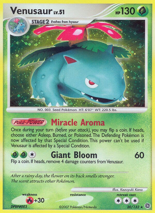 Venusaur (20/132) (Theme Deck Exclusive) [Diamond & Pearl: Secret Wonders] Pokemon Single Pokémon  | Multizone: Comics And Games