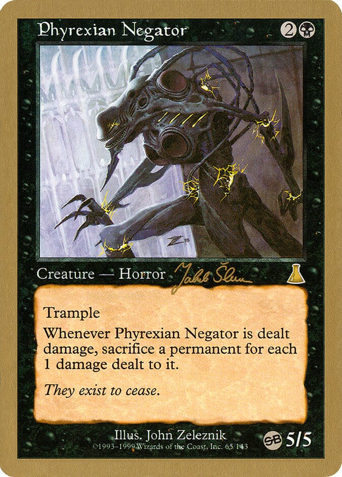 Phyrexian Negator (Jakub Slemr) (SB) [World Championship Decks 1999] MTG Single Magic: The Gathering  | Multizone: Comics And Games