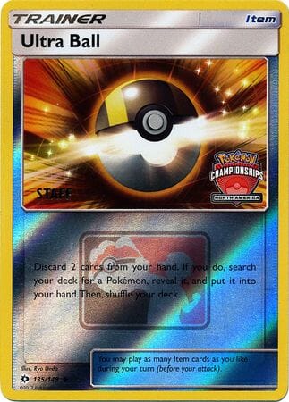 Ultra Ball (135/149) (NA Championship Promo Staff) [Sun & Moon: Base Set] Pokemon Single Pokémon  | Multizone: Comics And Games