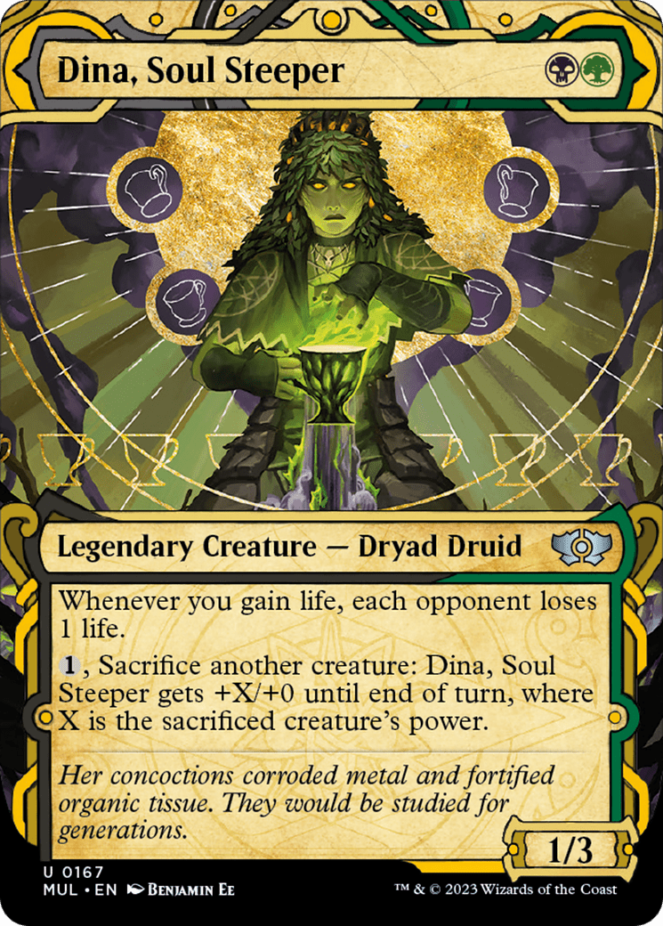 Dina, Soul Steeper (Halo Foil) [Multiverse Legends] MTG Single Magic: The Gathering  | Multizone: Comics And Games