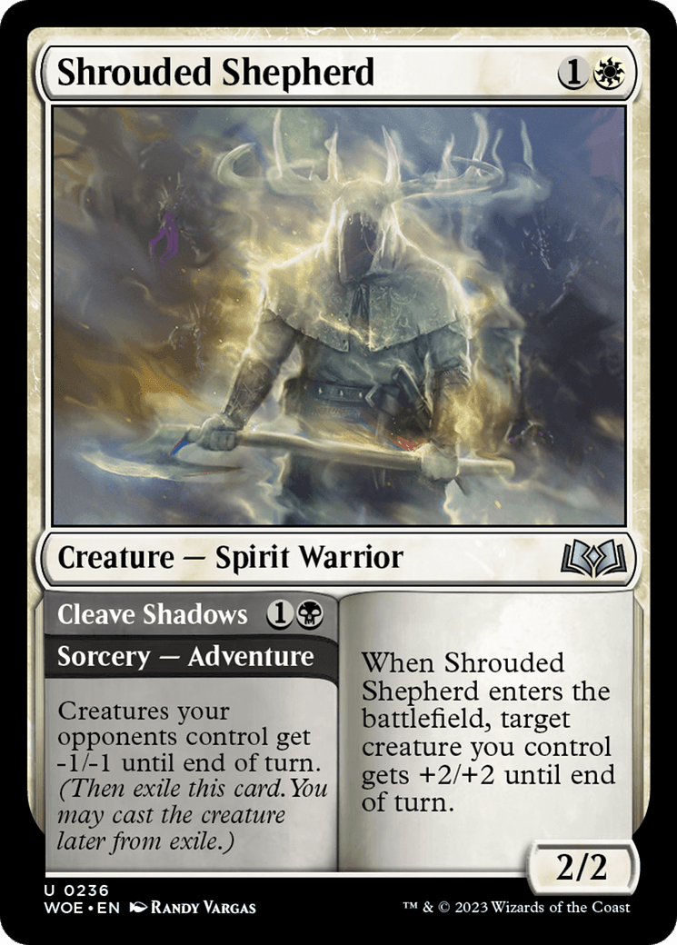 Shrouded Shepherd // Cleave Shadows [Wilds of Eldraine] MTG Single Magic: The Gathering  | Multizone: Comics And Games