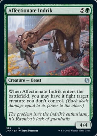 Affectionate Indrik [Jumpstart] MTG Single Magic: The Gathering  | Multizone: Comics And Games