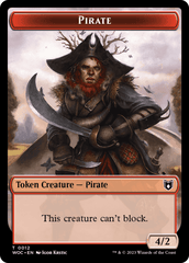 Pirate // Pegasus Double-Sided Token [Wilds of Eldraine Commander Tokens] MTG Single Magic: The Gathering  | Multizone: Comics And Games