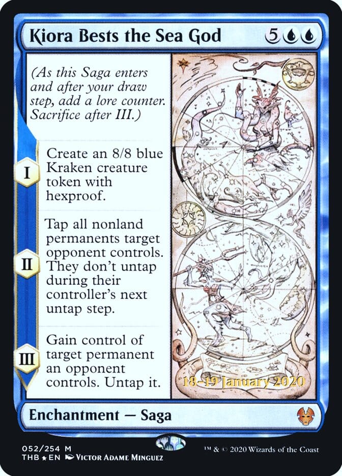 Kiora Bests the Sea God [Theros Beyond Death Prerelease Promos] MTG Single Magic: The Gathering  | Multizone: Comics And Games