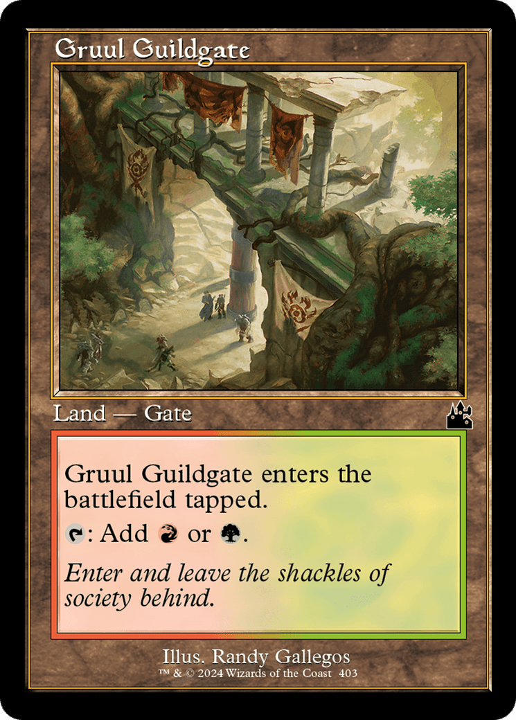 Gruul Guildgate (Retro Frame) [Ravnica Remastered] MTG Single Magic: The Gathering  | Multizone: Comics And Games