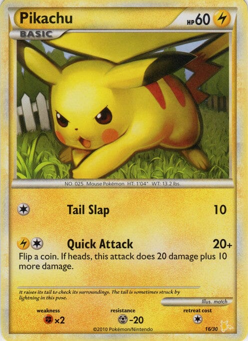 Pikachu (16/30) [HeartGold & SoulSilver: Trainer Kit - Raichu] Pokemon Single Pokémon  | Multizone: Comics And Games