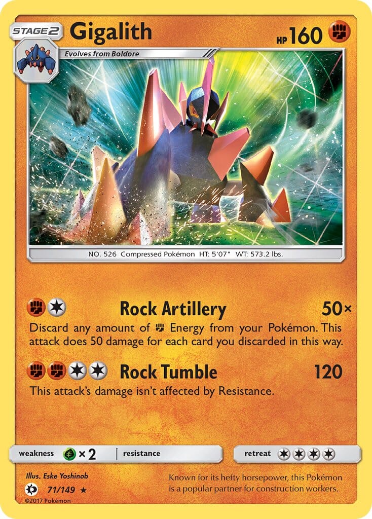 Gigalith (71/149) (Cosmos Holo) (Blister Exclusive) [Sun & Moon: Base Set] Pokemon Single Pokémon  | Multizone: Comics And Games