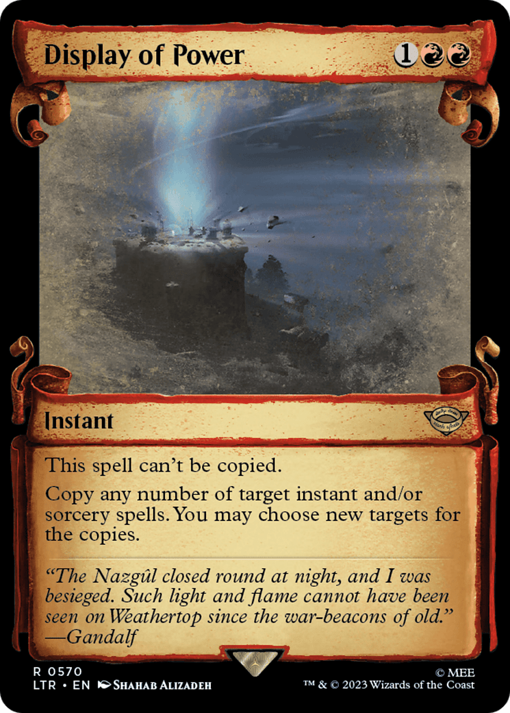 Display of Power [The Lord of the Rings: Tales of Middle-Earth Showcase Scrolls] MTG Single Magic: The Gathering  | Multizone: Comics And Games
