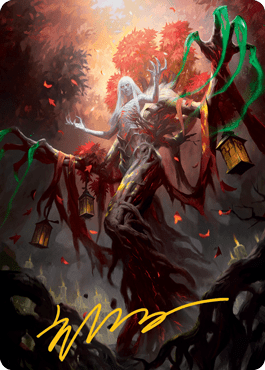 Wrenn and Seven Art Card (Gold-Stamped Signature) [Innistrad: Midnight Hunt Art Series] MTG Single Magic: The Gathering  | Multizone: Comics And Games