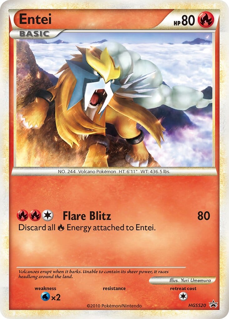 Entei (HGSS20) [HeartGold & SoulSilver: Black Star Promos] Pokemon Single Pokémon  | Multizone: Comics And Games