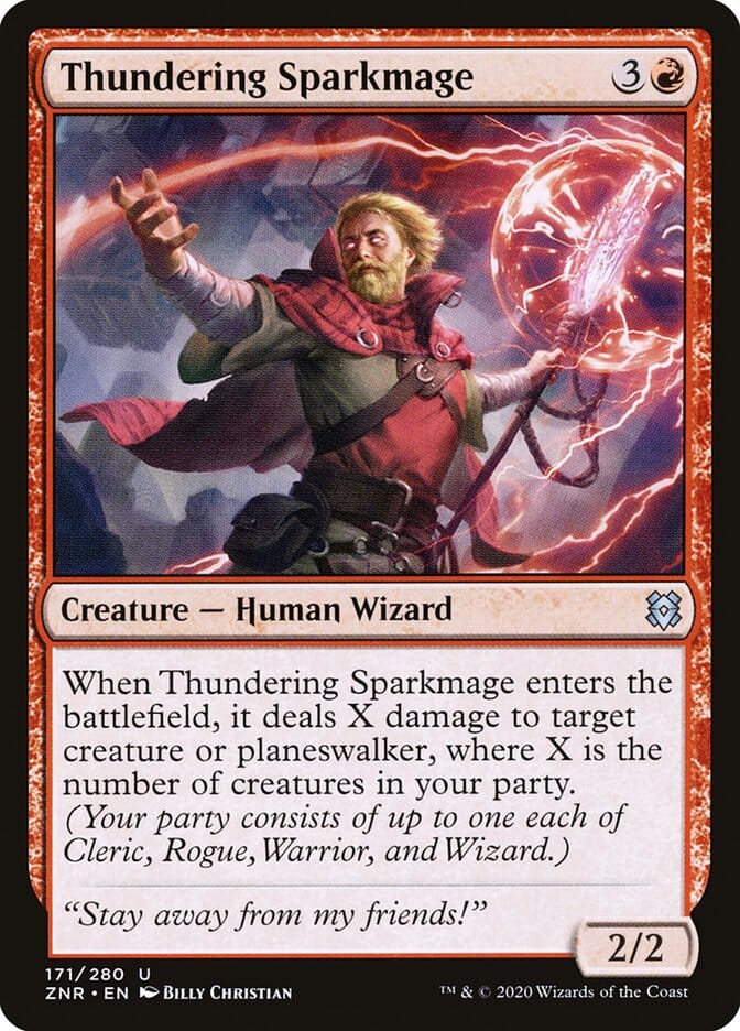 Thundering Sparkmage [Zendikar Rising] MTG Single Magic: The Gathering  | Multizone: Comics And Games