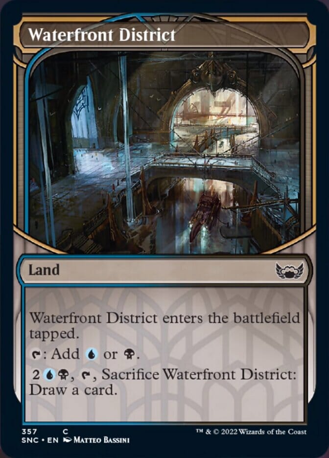 Waterfront District (Showcase Skyscraper) [Streets of New Capenna] MTG Single Magic: The Gathering  | Multizone: Comics And Games