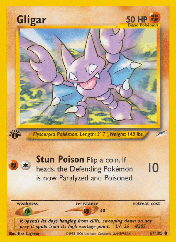 Gligar (67/105) [Neo Destiny 1st Edition] Pokemon Single Pokémon  | Multizone: Comics And Games