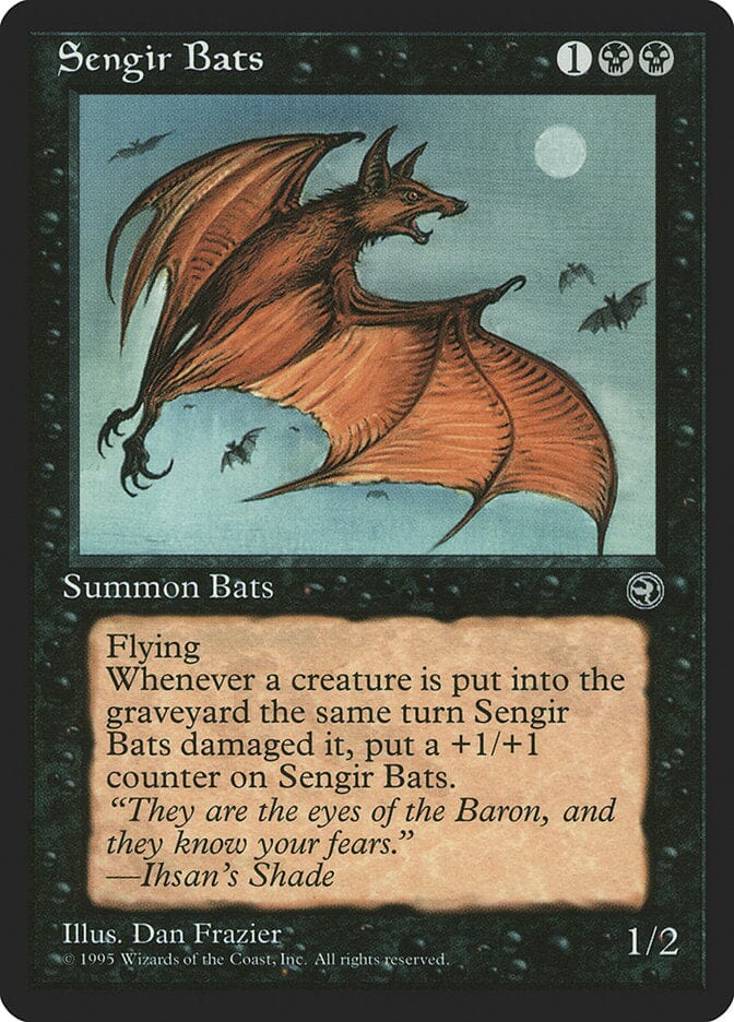 Sengir Bats (Ihsan's Shade Flavor Text) [Homelands] MTG Single Magic: The Gathering  | Multizone: Comics And Games