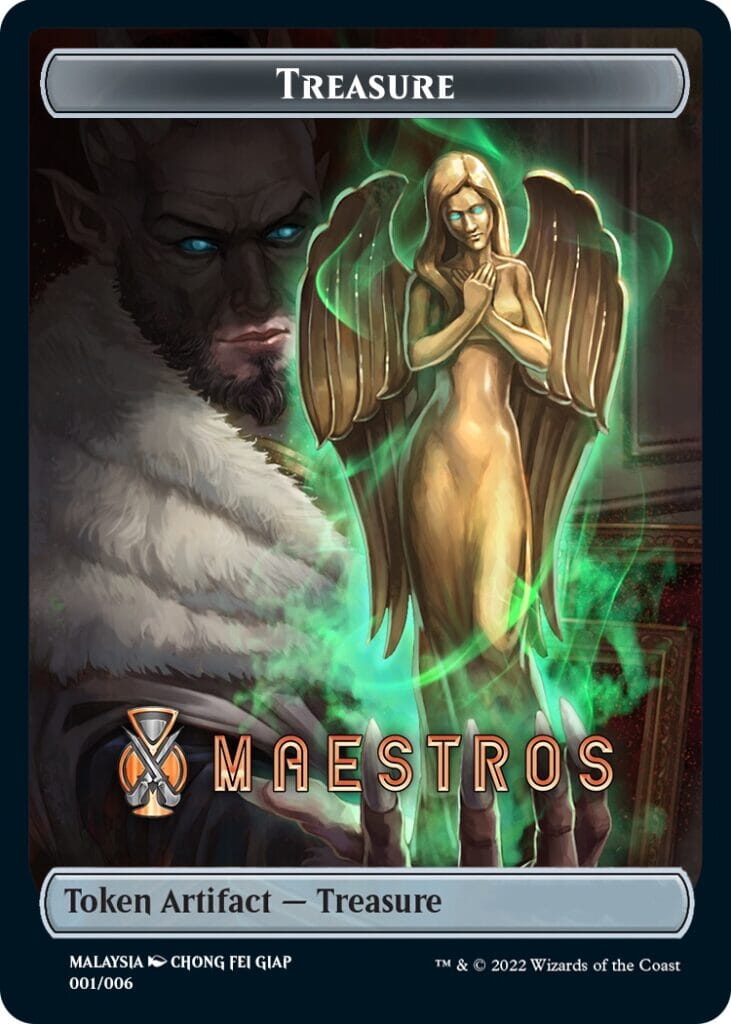 Treasure Token (Maestros) (Southeast Asia Artists) [Streets of New Capenna Tokens] MTG Single Magic: The Gathering  | Multizone: Comics And Games