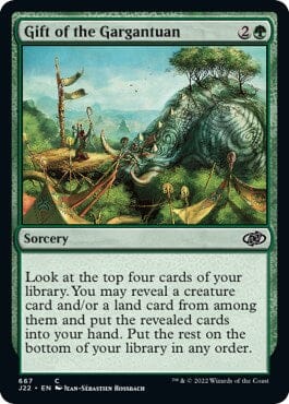 Gift of the Gargantuan [Jumpstart 2022] MTG Single Magic: The Gathering  | Multizone: Comics And Games