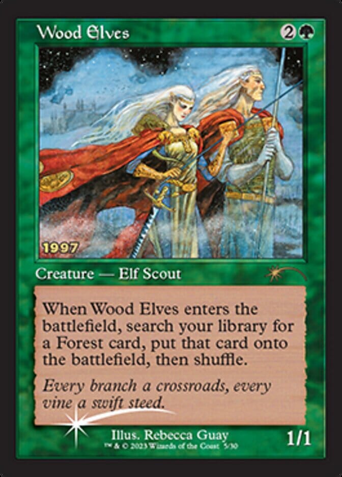 Wood Elves [30th Anniversary Promos] MTG Single Magic: The Gathering  | Multizone: Comics And Games