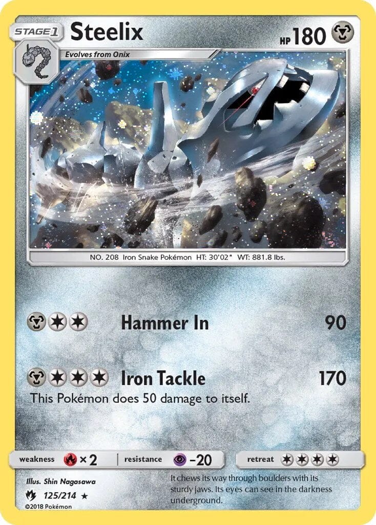Steelix (125/214) (Cosmos Holo) [Sun & Moon: Lost Thunder] Pokemon Single Pokémon  | Multizone: Comics And Games