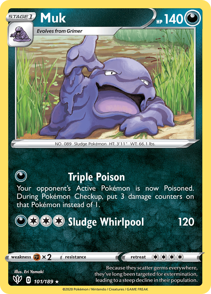 Muk (101/189) [Sword & Shield: Darkness Ablaze] Pokemon Single Pokémon  | Multizone: Comics And Games