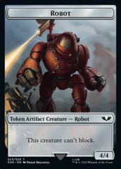 Astartes Warrior // Robot Double-sided Token (Surge Foil) [Universes Beyond: Warhammer 40,000 Tokens] MTG Single Magic: The Gathering  | Multizone: Comics And Games