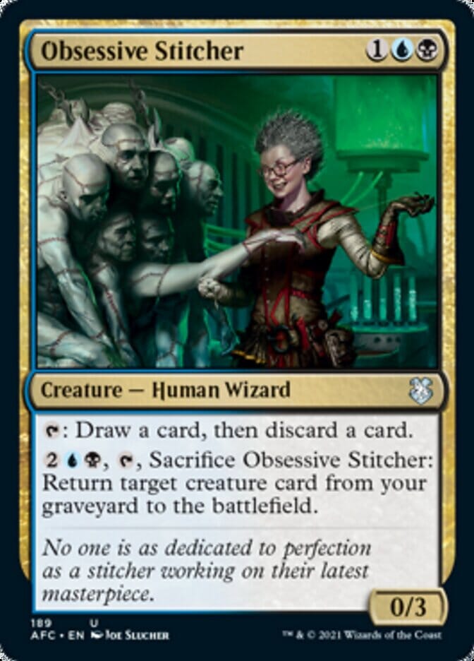 Obsessive Stitcher [Dungeons & Dragons: Adventures in the Forgotten Realms Commander] MTG Single Magic: The Gathering  | Multizone: Comics And Games