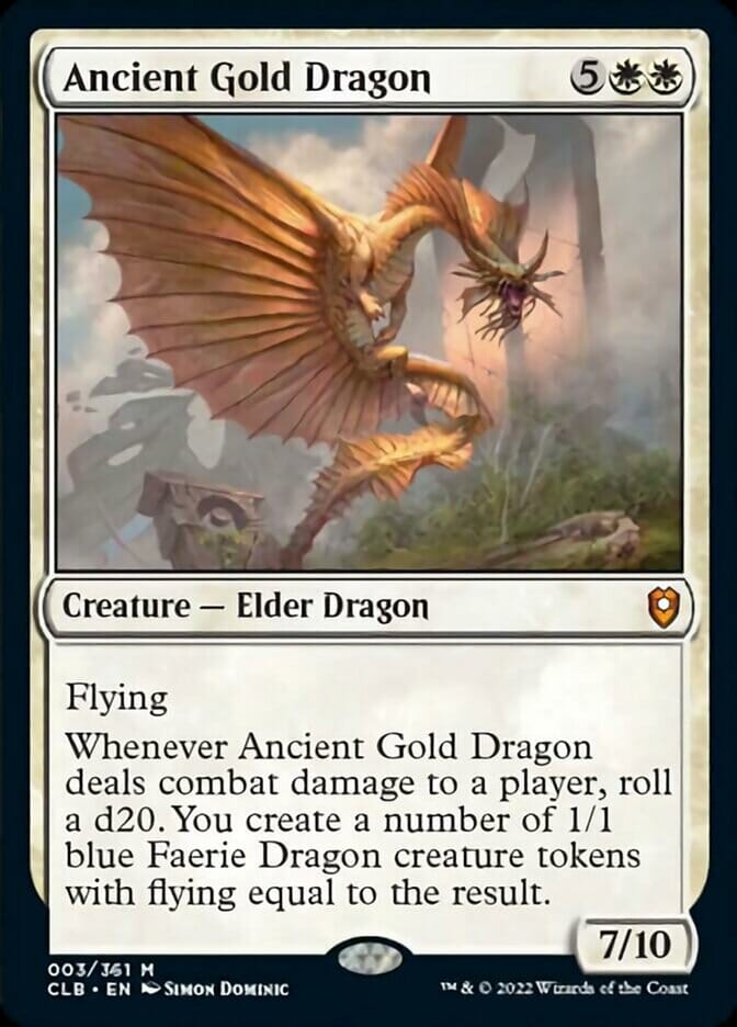 Ancient Gold Dragon [Commander Legends: Battle for Baldur's Gate] MTG Single Magic: The Gathering  | Multizone: Comics And Games