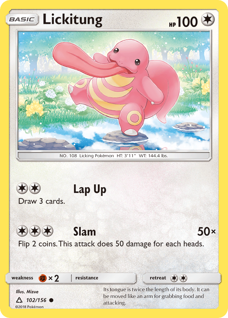 Lickitung (102/156) [Sun & Moon: Ultra Prism] Pokemon Single Pokémon  | Multizone: Comics And Games