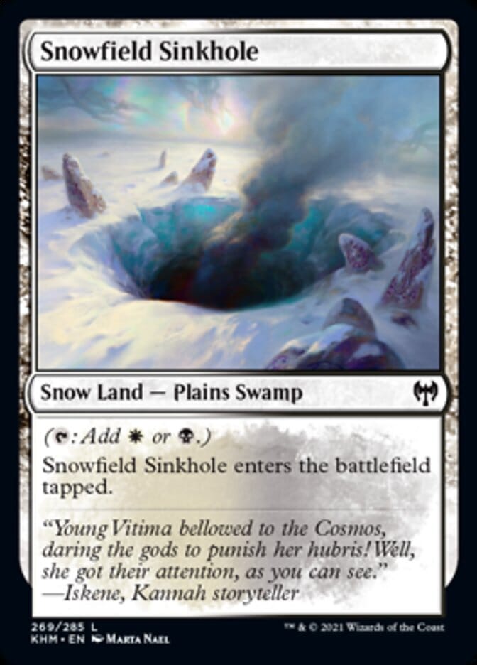 Snowfield Sinkhole [Kaldheim] MTG Single Magic: The Gathering  | Multizone: Comics And Games