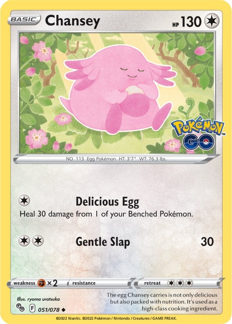 Chansey (051/078) [Pokémon GO] Pokemon Single Pokémon  | Multizone: Comics And Games
