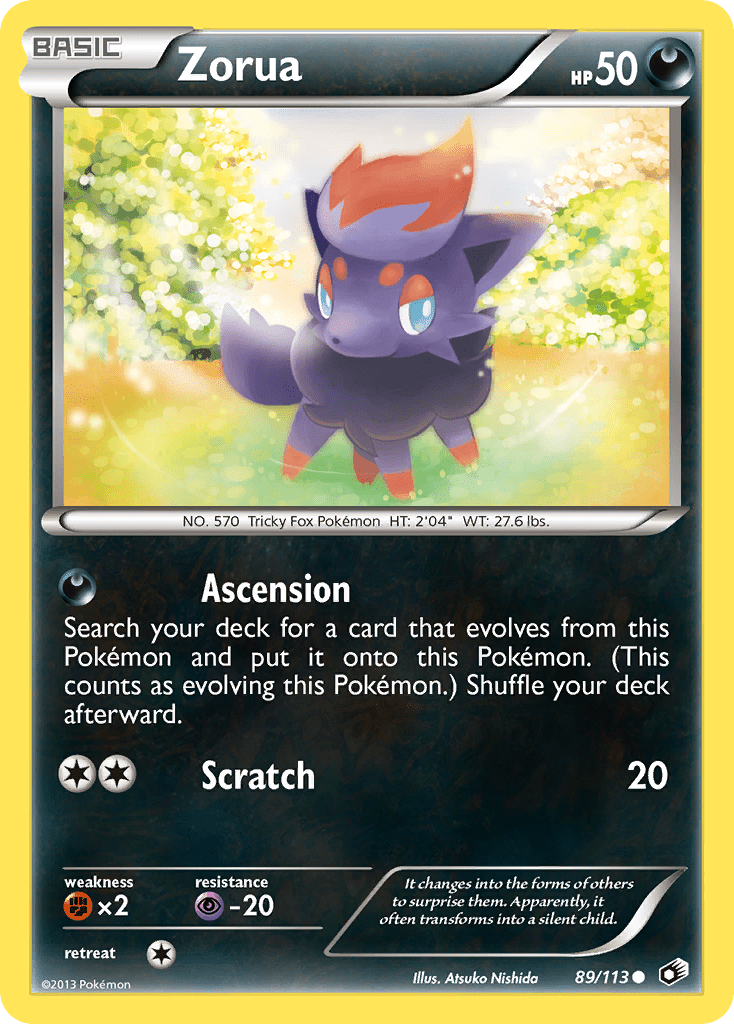Zorua (89/113) [Black & White: Legendary Treasures] Pokemon Single Pokémon  | Multizone: Comics And Games